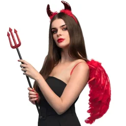 3 ACCESSOIRES DIABLE CORNES TRIDENT 58CM AILES