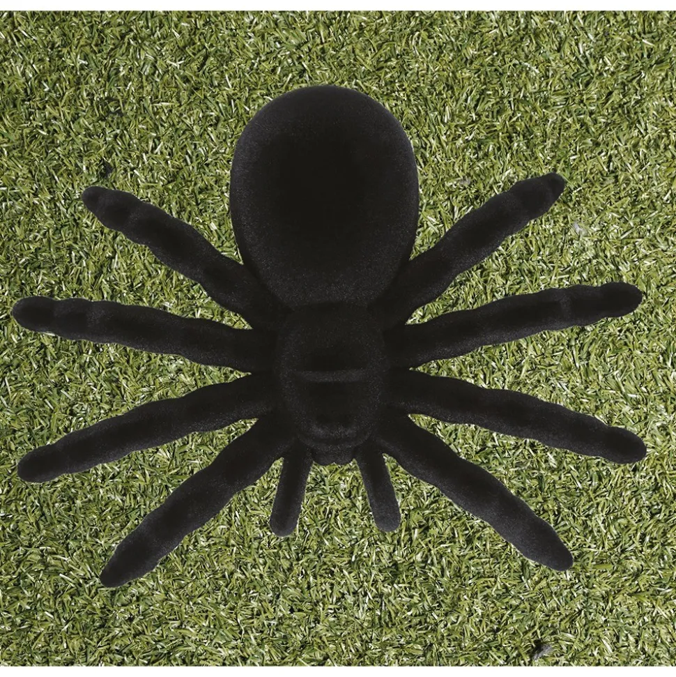 ARAIGNÉE DÉCORATIVE PVC 14CM NOIR