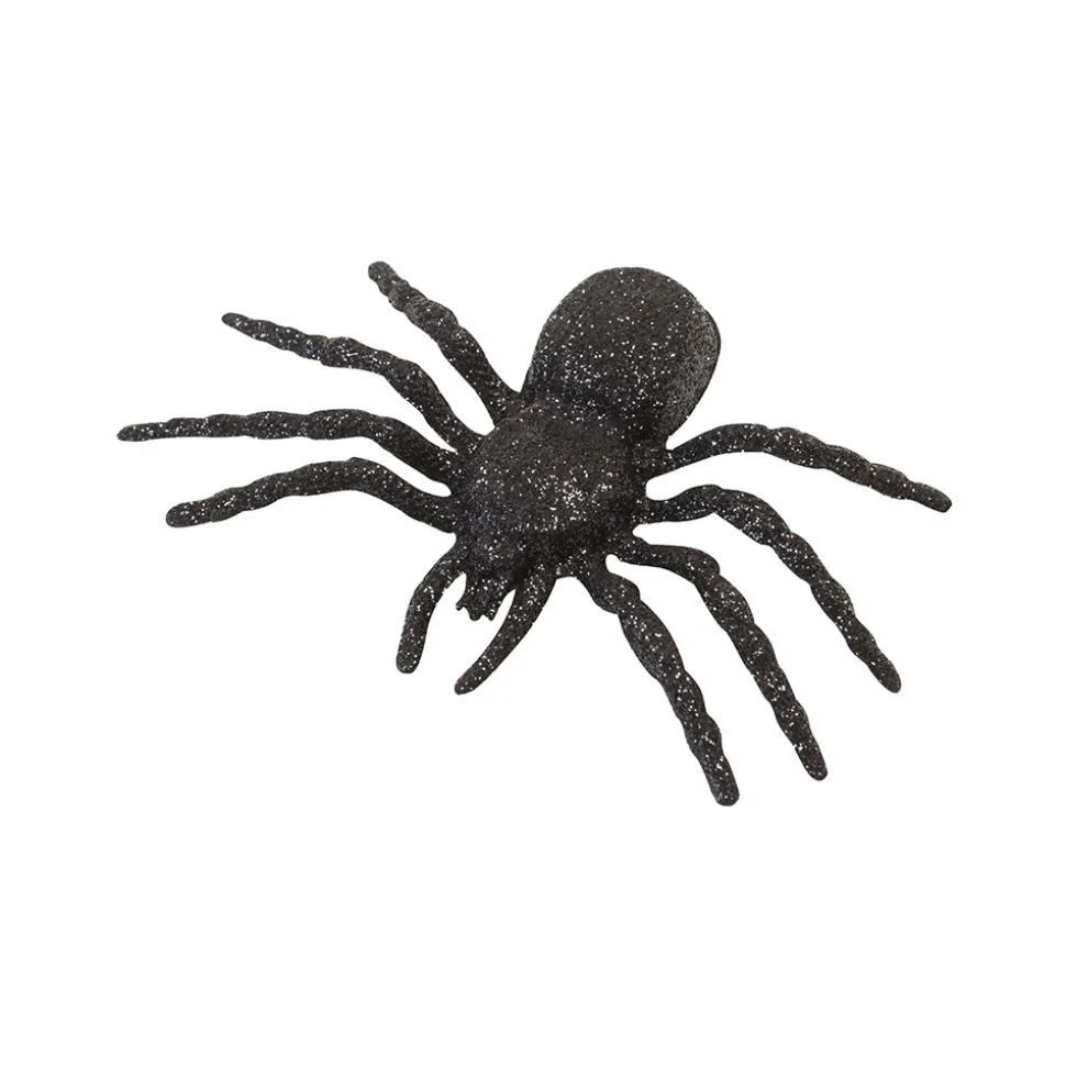 ARAIGNÉE DÉCO 8X12X2CM NOIR PAILLETÉ