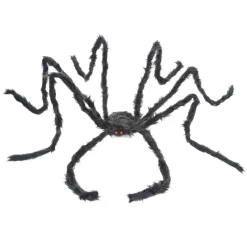 ARAIGNÉE GÉANTE VELUE DÉCORATIVE 2MX24CM NOIR
