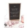 ARDOISE MENU DOUBLE FACE 19X12CM OR ROSE PAILLETÉ