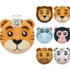6 ASSIETTES CARTON ANIMAUX JUNGLE SAFARI 20CM