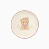 6 ASSIETTES CARTON BÉBÉ OURSON NUD 17CM ROSE