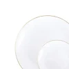 32 ASSIETTES CLASSIC COLLECTION BLANC OR