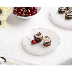 32 ASSIETTES CLASSIC COLLECTION BLANC ARGENT