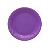 8 ASSIETTES PLATES CARTON ROND 23CM POURPRE
