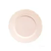 10 ASSIETTES RÉUTILISABLE BAROQUE 19CM VIEUX ROSE
