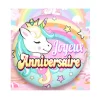 BALLON ALU ANNIVERSAIRE LICORNE 45CM