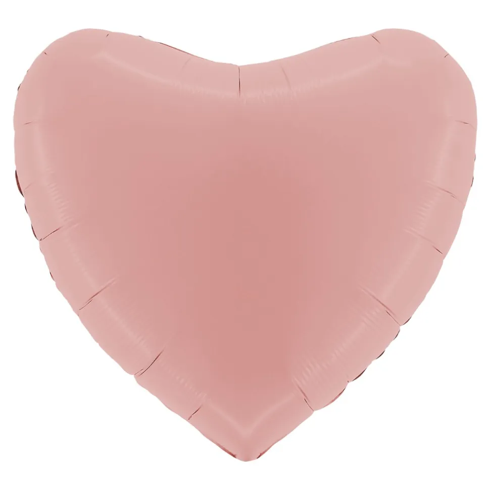 BALLON ALU CUR ROSE MAT 91CM