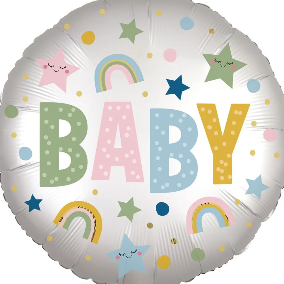 BALLON ALUMINIUM BABY 1ER ANNIVERSAIRE 43CM