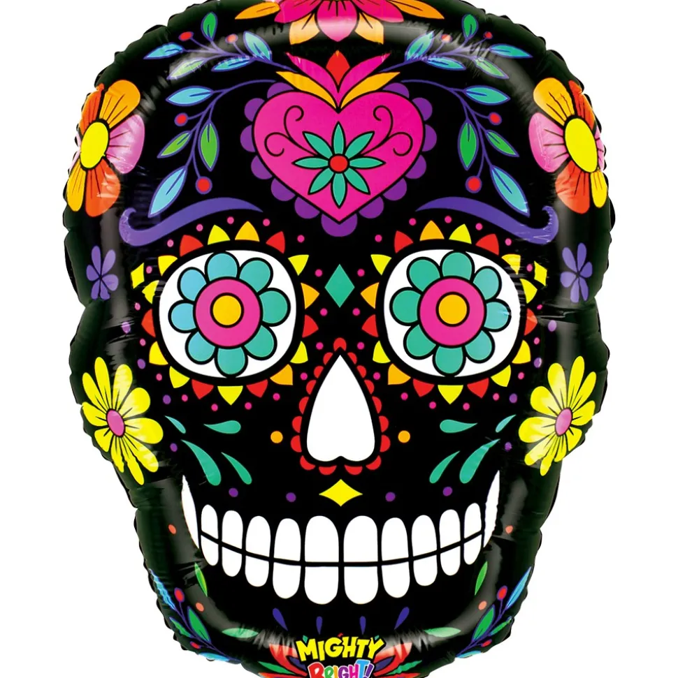 BALLON ALUMINIUM CALAVERA JOUR DES MORTS 42X55CM