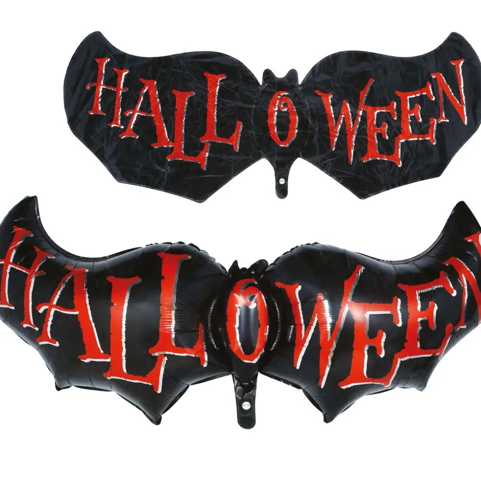 BALLON ALUMINIUM CHAUVE-SOURIS HALLOWEEN 1M NOIR