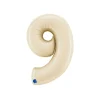 BALLON ALUMINIUM CHIFFRE 9 102CM BEIGE