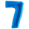 BALLON ALUMINIUM CHIFFRE 7 102CM BLEU