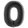 BALLON ALUMINIUM CHIFFRE 0 102CM NOIR
