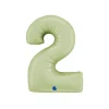 BALLON ALUMINIUM CHIFFRE 2 102CM VERT OLIVE