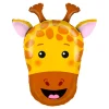 BALLON ALUMINIUM FORME TÊTE DE GIRAFE 74CM