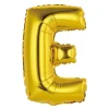 BALLON ALUMINIUM LETTRE E 36CM OR