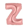 BALLON ALUMINIUM LETTRE Z 36CM ROSE GOLD