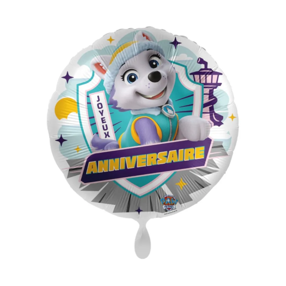 BALLON ALUMINIUM ROND ANNIVERSAIRE EVEREST 45CM