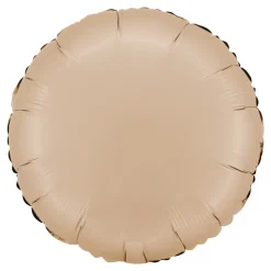 BALLON ALUMINIUM ROND 46CM NUDE SATIN