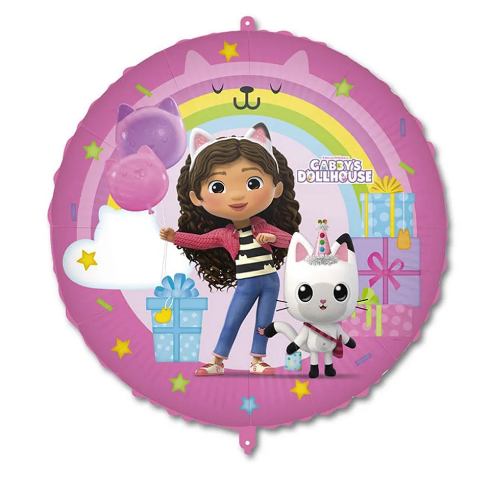 BALLON ALUMINIUM ROND GABBY MAISON MAGIQUE 45CM