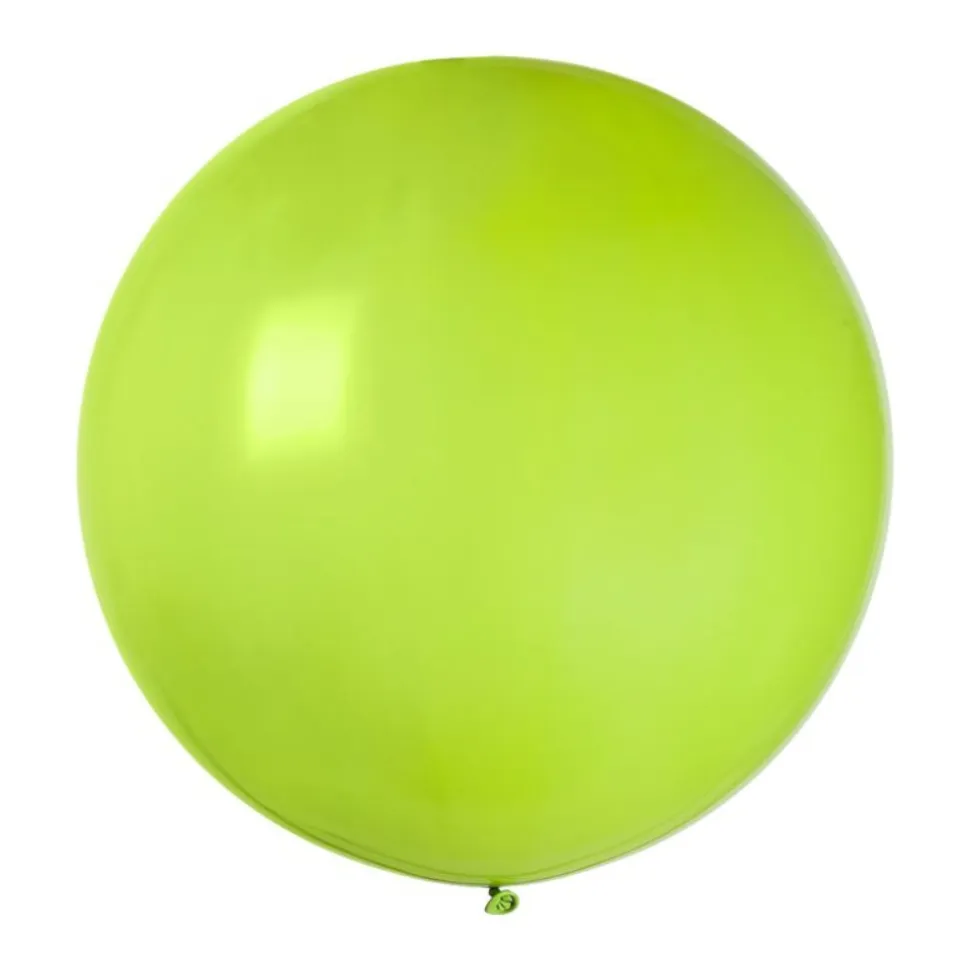 BALLON LATEX NATUREL ROND 80CM VERT ANIS