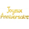 BALLON MÉTAL ANNIVERSAIRE 4.5M OR