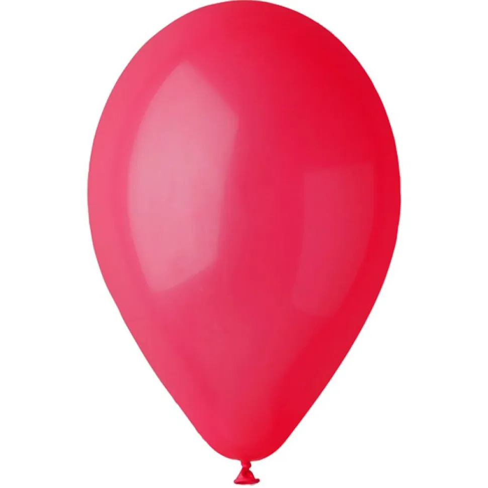 10 BALLONS LATEX BIO 33CM ROUGE FONCÉ