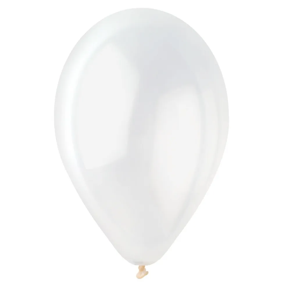 50 BALLONS LATEX BLANC BIODÉGRADABLE 30CM