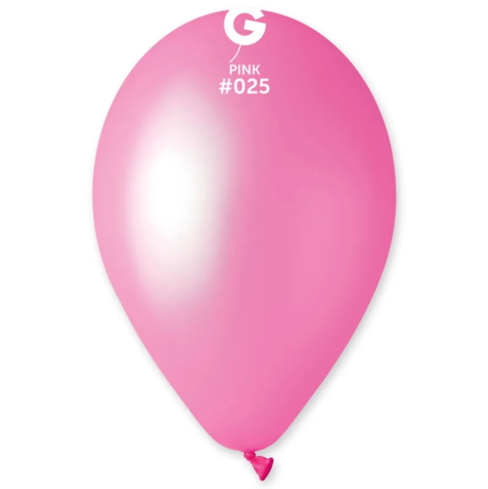 10 BALLONS LATEX DE 30CM ROSE FLUO