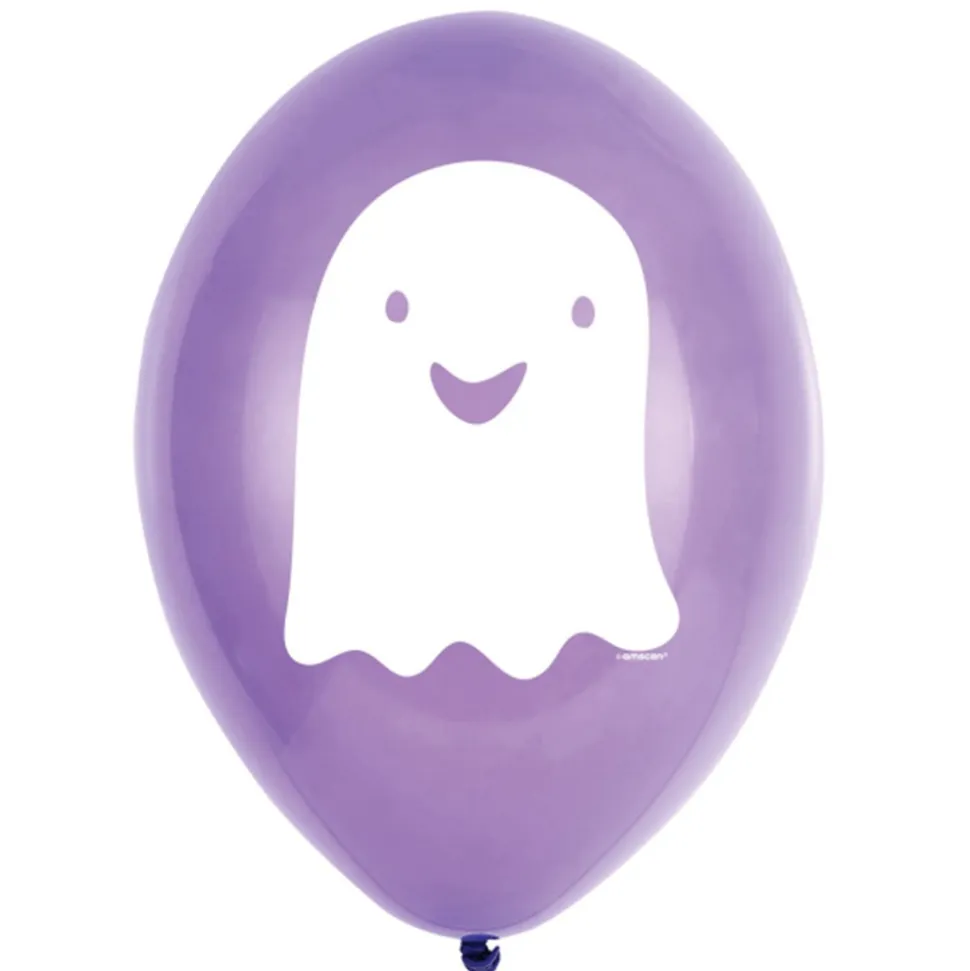 6 BALLONS LATEX HALLOWEEN AMIS MONSTRE 23CM
