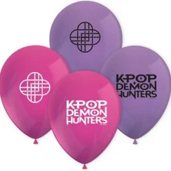 8 BALLONS LATEX K-POP DEMON HUNTERS 28CM