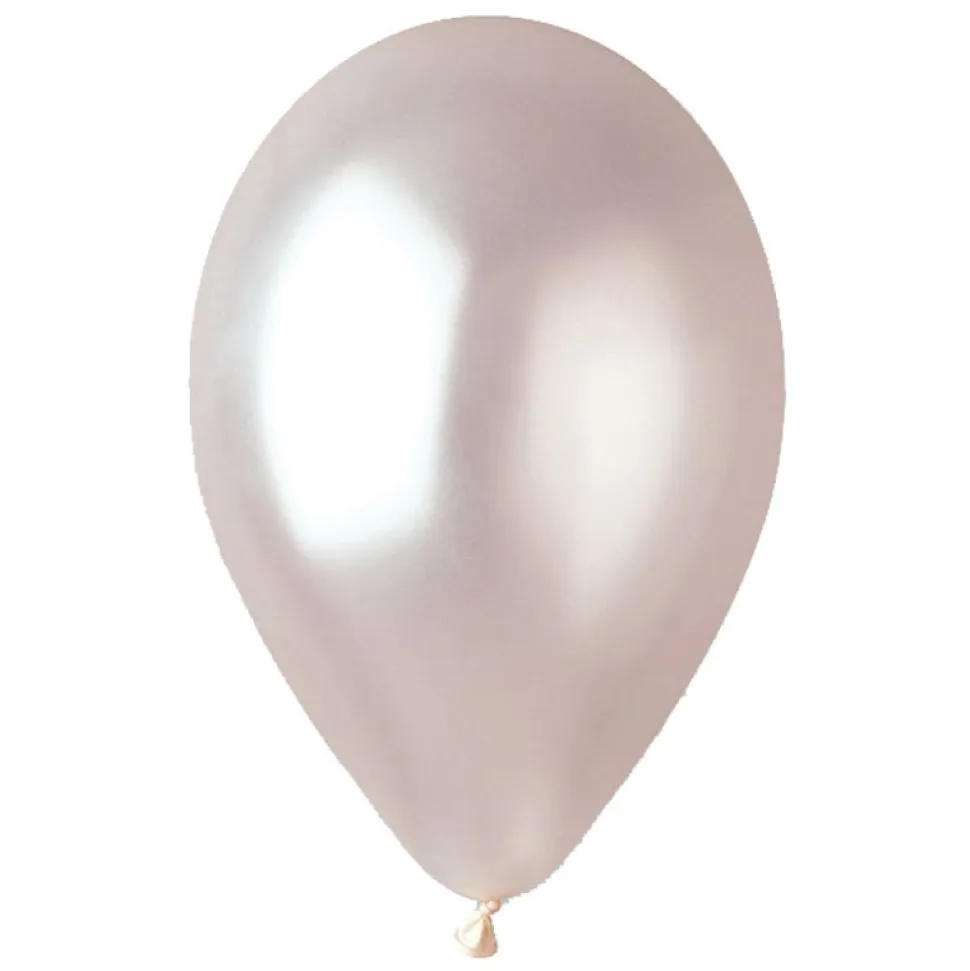 50 BALLONS LATEX MÉTALLISÉS PERLE BIO 30