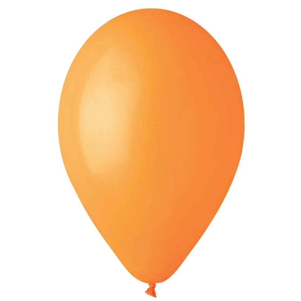50 BALLONS LATEX ORANGE BIODÉGRADABLE 30CM