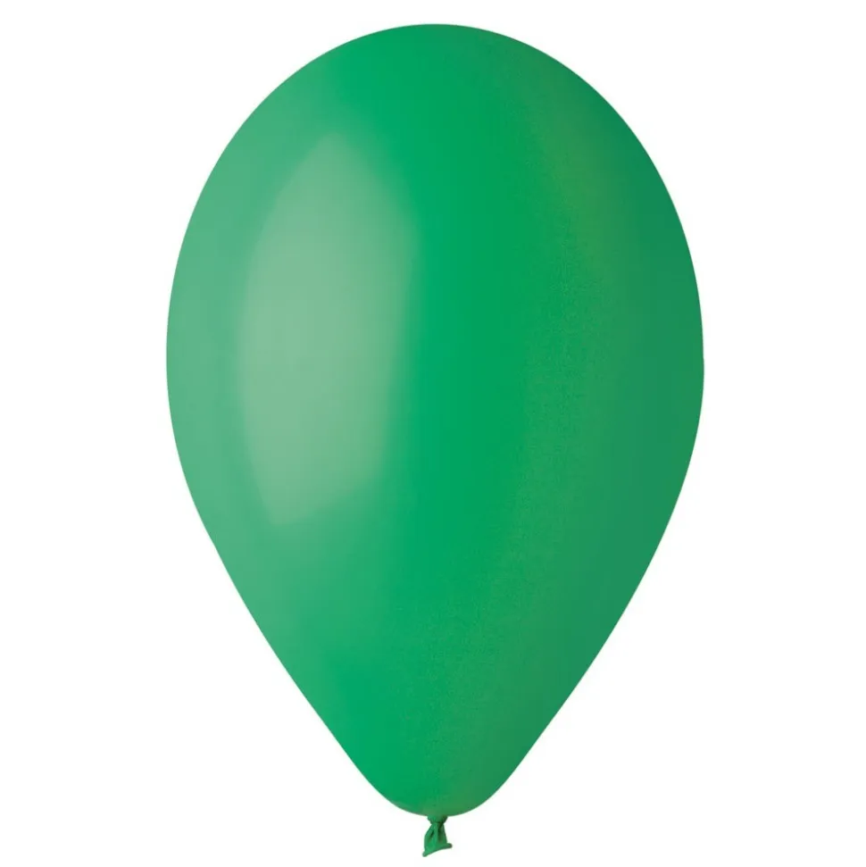 50 BALLONS LATEX VERTS BIODÉGRADABLE 30CM