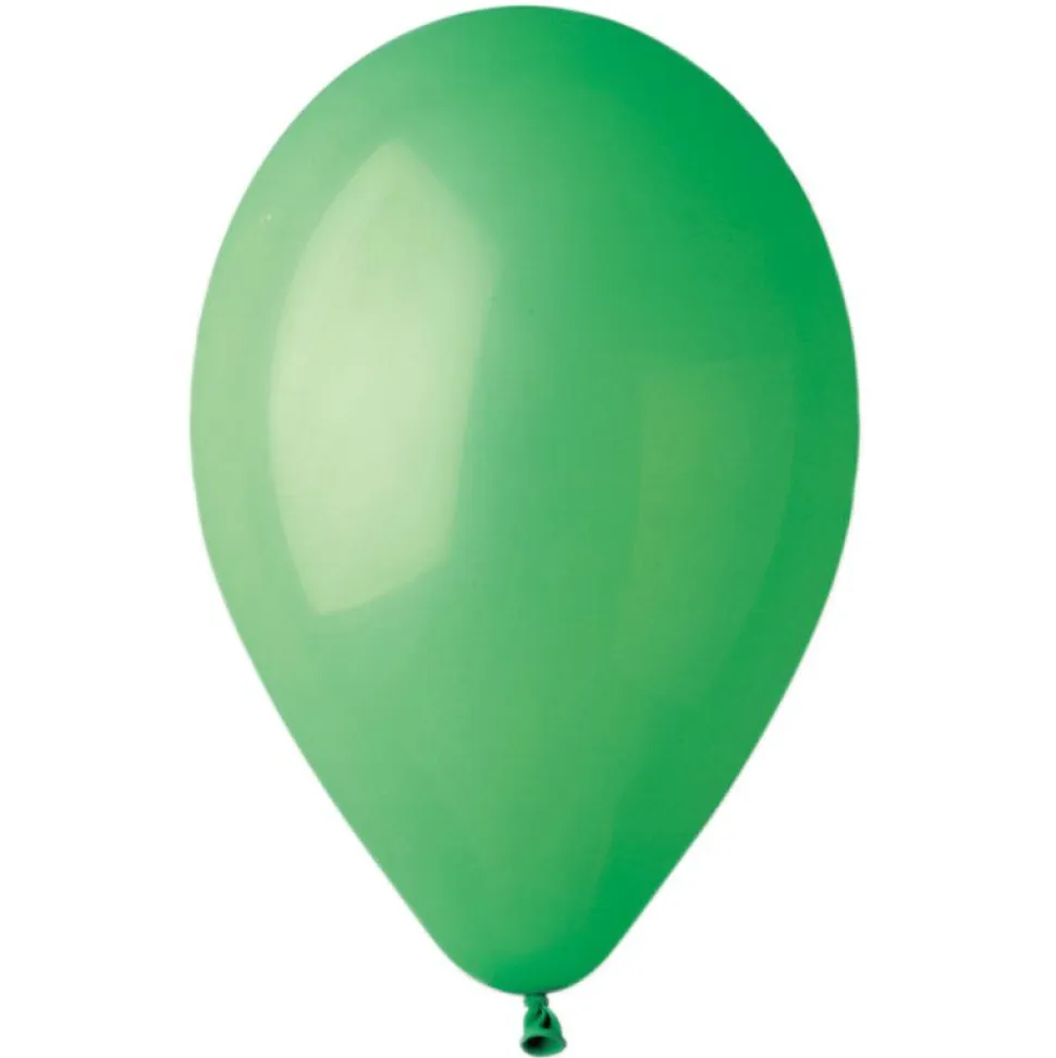 50 BALLONS LATEX VERTS BIODÉGRADABLE 30CM
