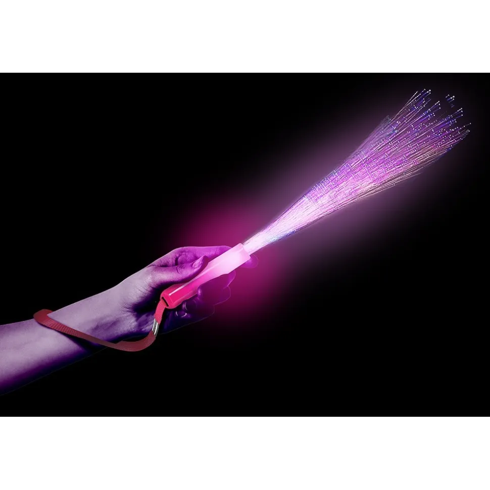BATON LUMINEUX FIBRE OTPIQUE 25CM COLORÉ