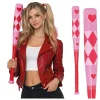 BATTE DE BASEBALL HARLEY QUINN REBELLE 73CM ROSE