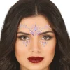 BIJOUX DE PEAU ADHÉSIF VISAGE ONGLES ROSE ADULTE