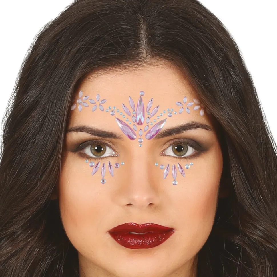 BIJOUX DE PEAU ADHÉSIF VISAGE ONGLES ROSE ADULTE