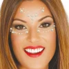 BIJOUX DE PEAU ADHÉSIF VISAGE STRASS FÊTE FEMME