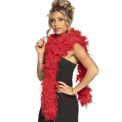 BOA PLUMES GLAMOUR 180CM 80G ROUGE FEMME