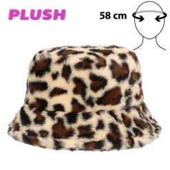 BOB IMITATION FOURRURE PEAU LÉOPARD ANIMAL ADULTE