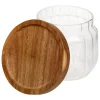 BOCAL STRIÉ VERRE 0.3L 9X8.5CM