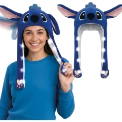 BONNET LUMINEUX KOALA BLEU OREILLES MOBILES ADULTE