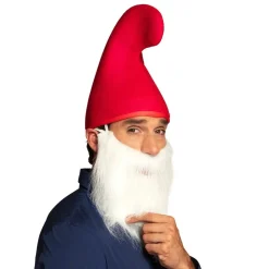 BONNET LUTIN ELF CHEF BANDE DESSINÉE 58CM ROUGE