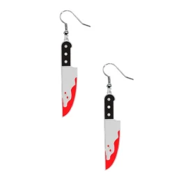 BOUCLES OREILLES PENDENTIF COUTEAUX SANG FEMME