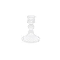 BOUGEOIR FLAMBEAU 8X10.5CM TRANSPARENT