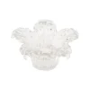 BOUGEOIR VERRE NYMPHEA 12.5X6CM TRANSPARENT